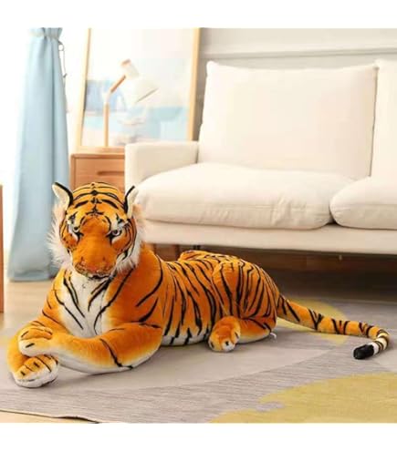 Amazon.co.jp: YQkasj 虎 ぬいぐるみ 50cm リアル ペット ブラウン